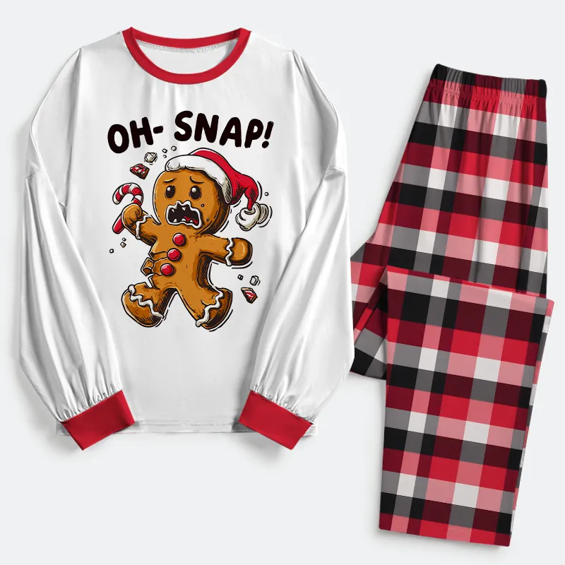Tokyo-Tiger Oh Snap The Gingerbread Man's Christmas Chaos Family Pajama Sets