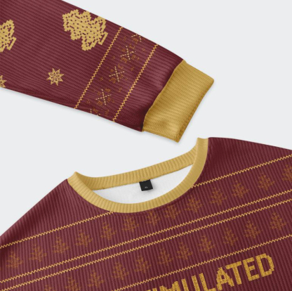 Tokyo-Tiger Penguin Overstimulated but Festive Christmas Ugly Sweatshirt