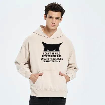 Tokyo-Tiger Cat Expression Management Washed Hoodie