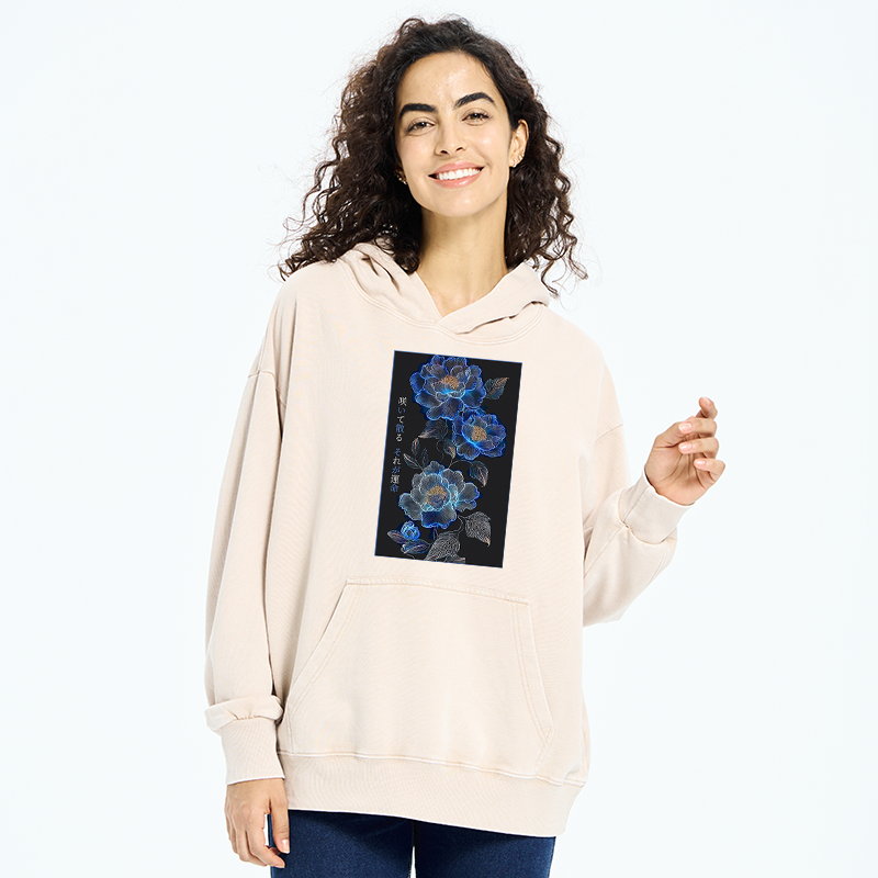 Tokyo-Tiger The Sea Of Flowers In The Darkness Washed Hoodie