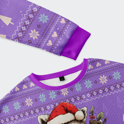 Tokyo-Tiger Funny Raccoon：Cute But Feral Christmas Ugly Sweatshirt