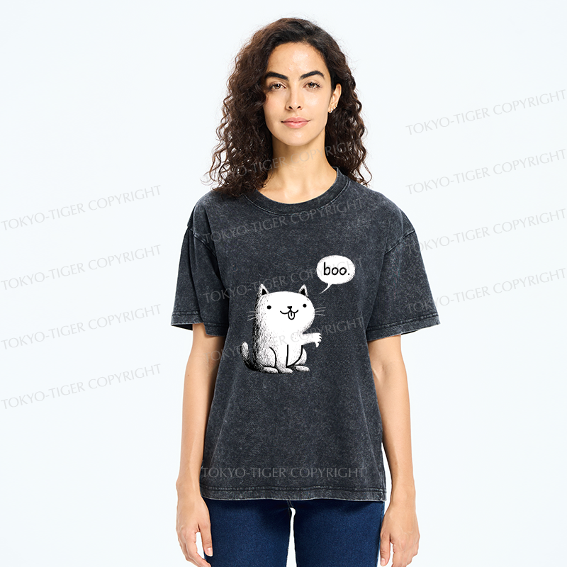 Tokyo-Tiger The Judgment Cat Washed T-Shirt