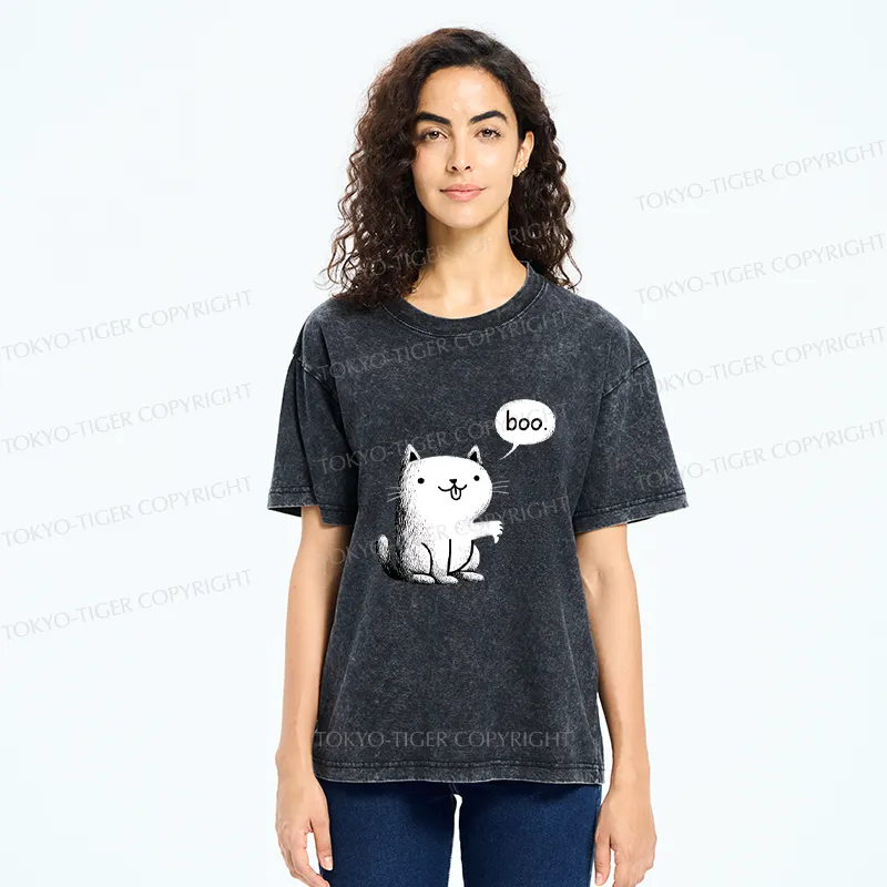 Tokyo-Tiger The Judgment Cat Washed T-Shirt