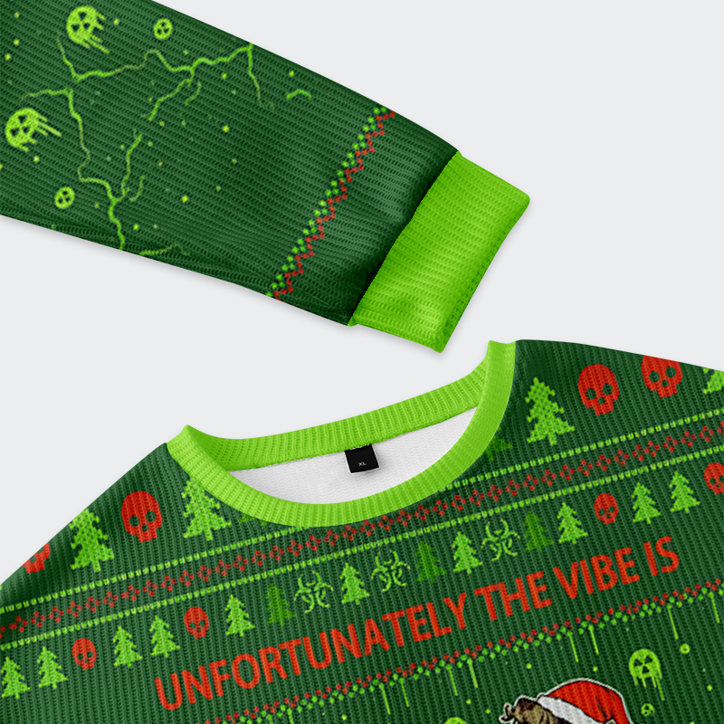 Tokyo-Tiger The Vibe Is Continuing To Deteriorate Christmas Ugly Sweatshirt