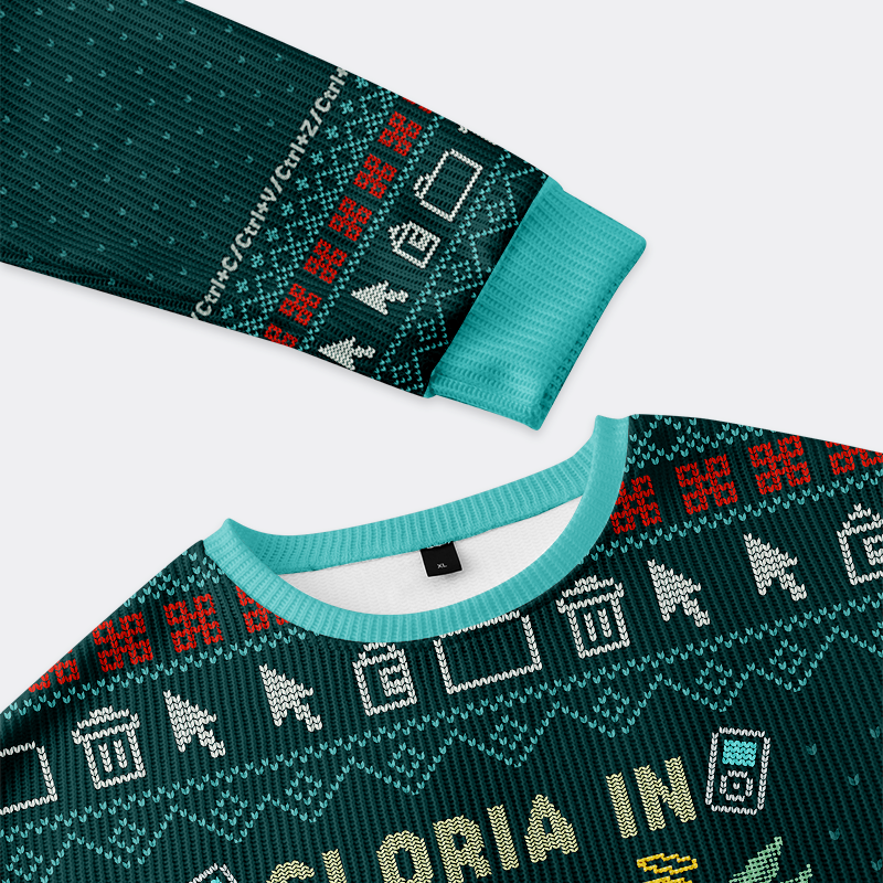 Tokyo-Tiger Glory to the Deadline Gods Christmas Ugly Sweatshirt