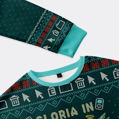 Tokyo-Tiger Glory to the Deadline Gods Christmas Ugly Sweatshirt