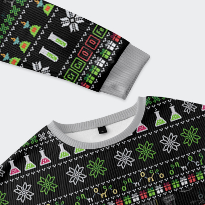 Tokyo-Tiger Funny Element：Can I Lick It Christmas Ugly Sweatshirt