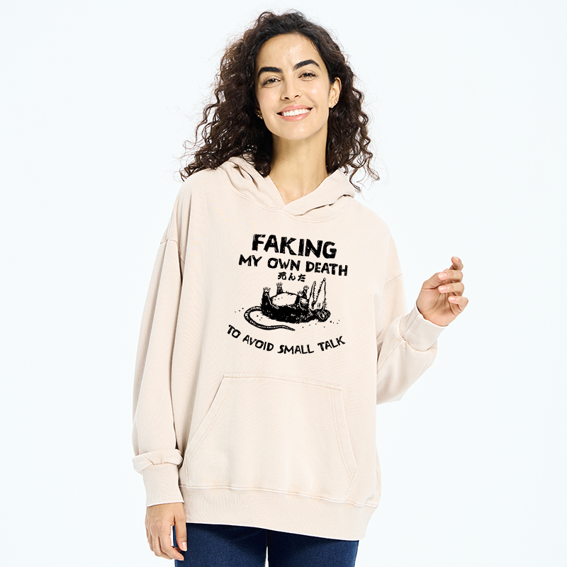 Tokyo-Tiger Avoid Conversation Washed Hoodie