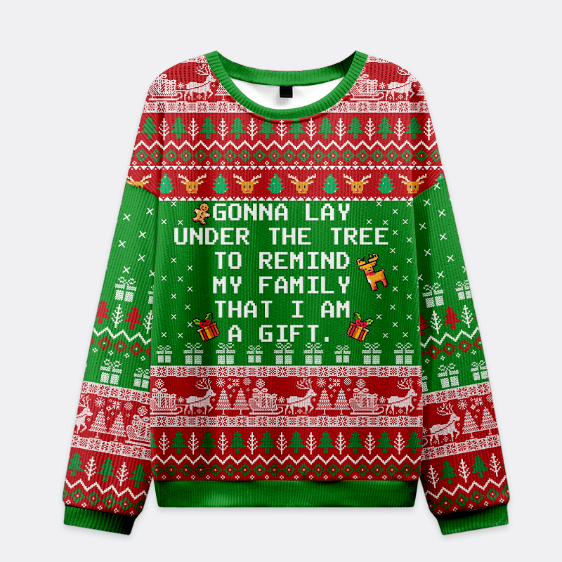 Tokyo-Tiger I Am The Gift Christmas Ugly Sweatshirt