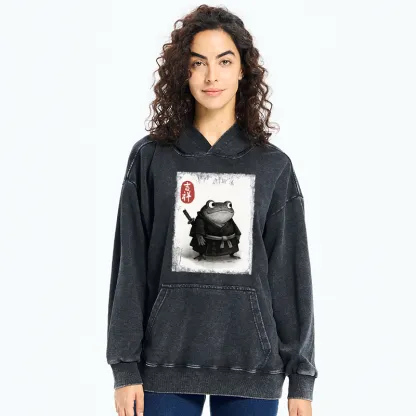 Tokyo-Tiger Blade of the Frog: A Samurai's Tale Washed Hoodie