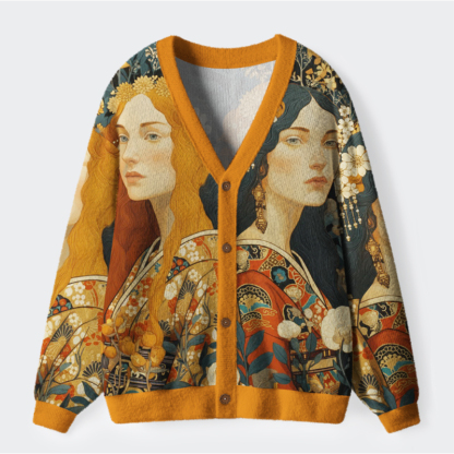 Tokyo-Tiger Daughters Of The Quiet Garden Ugly Cardigan Sweater