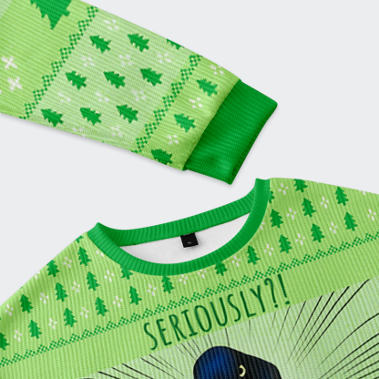 Tokyo-Tiger Raven's Question Christmas Ugly Sweatshirt