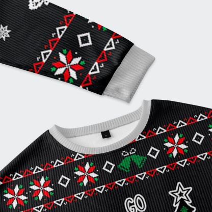 Tokyo-Tiger Go Jesus It's Your Birthday Christmas Ugly Sweatshirt