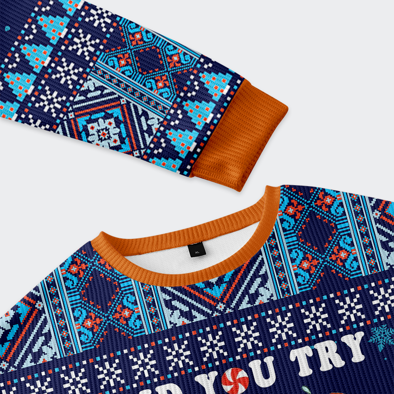 Tokyo-Tiger Gingerbread's Icing Emergency Christmas Ugly Sweatshirt