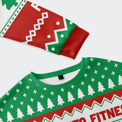 Tokyo-Tiger I'm Into Fitness: Fitness Cookie In My Mouth Christmas Ugly Sweatshirt