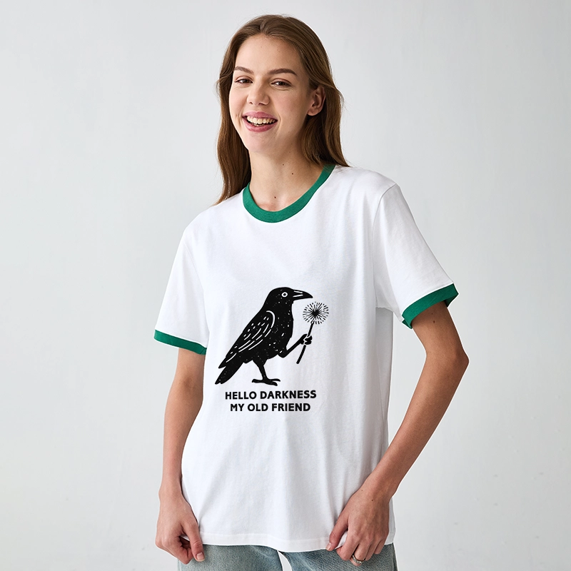 [Copy]Tokyo-Tiger Which One Should I Wear Today Contrast Trim T-Shirt