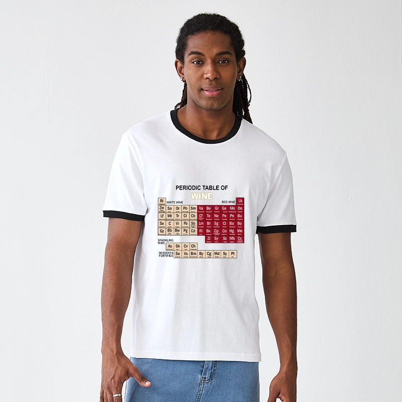 Tokyo-Tiger Table of Elements of Wine Trim T-Shirt