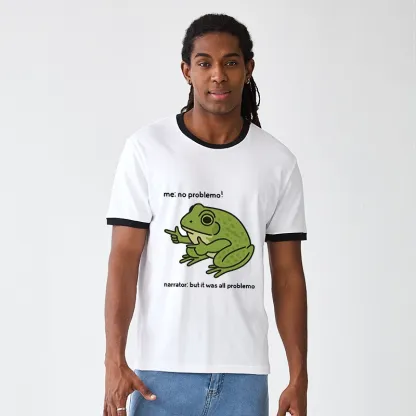 Tokyo-Tiger Stupid Frog Meme Trim T-Shirt