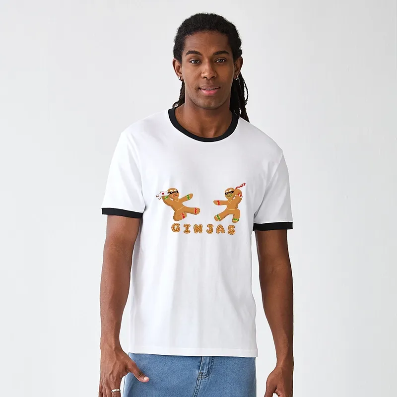Tokyo-Tiger Gingerbread Ninja Trim T-Shirt