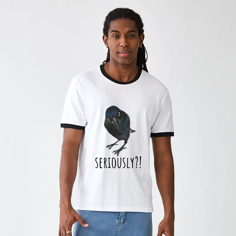 Tokyo-Tiger Raven's Question Trim T-Shirt