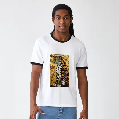 Tokyo-Tiger Magnificent Leopard Trim T-Shirt