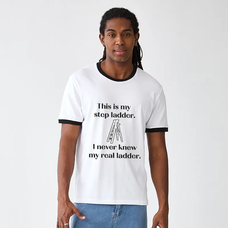 Tokyo-Tiger A Real Ladder Funny Trim T-Shirt