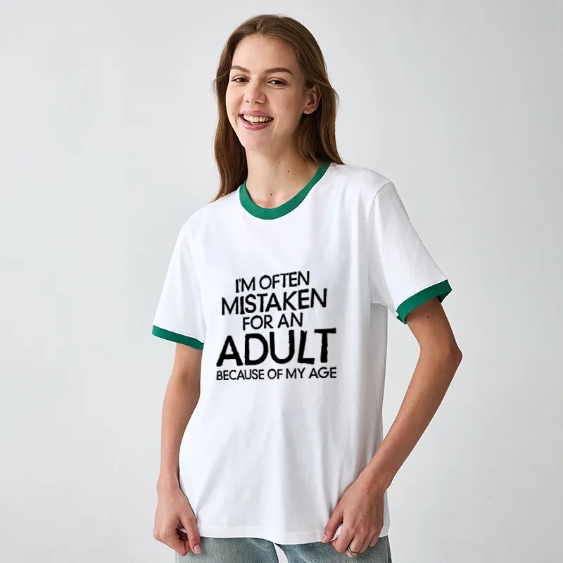 Tokyo-Tiger Old In Age But Young At Heart Trim T-Shirt