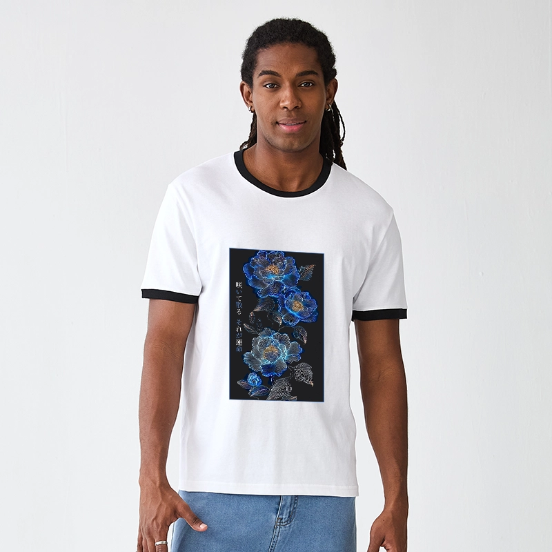 Tokyo-Tiger The Sea Of Flowers In The Darkness Trim T-Shirt