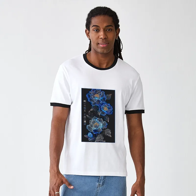 Tokyo-Tiger The Sea Of Flowers In The Darkness Trim T-Shirt