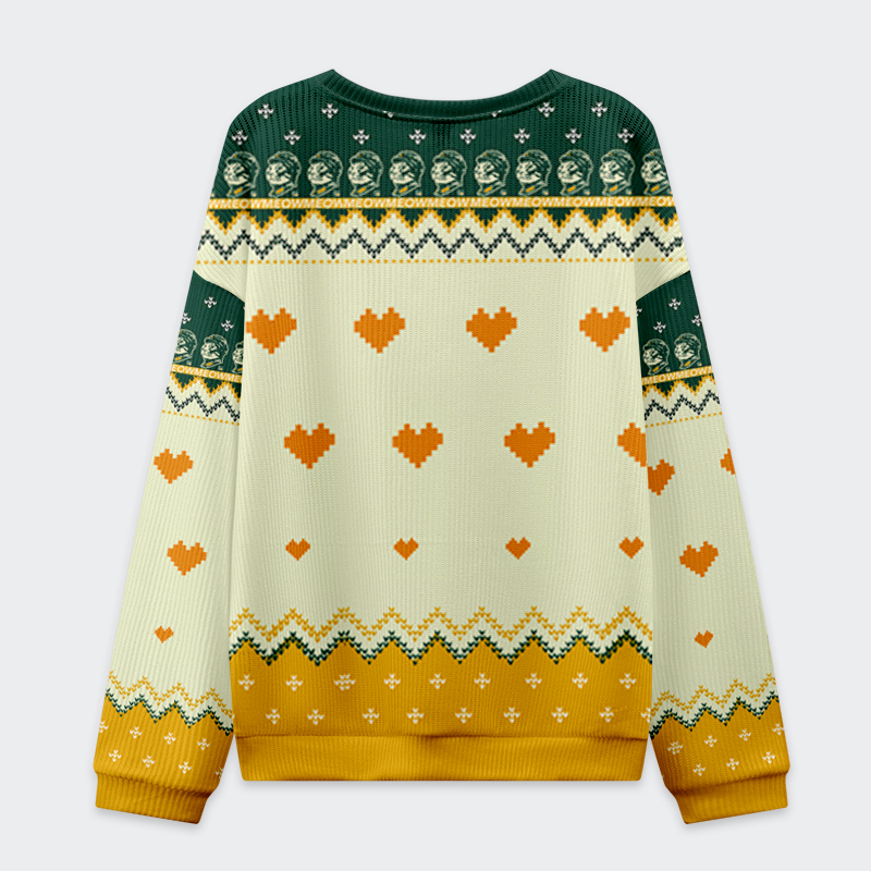 Tokyo-Tiger Funny Cat:I Made Them By Hand Christmas Ugly Sweatshirt