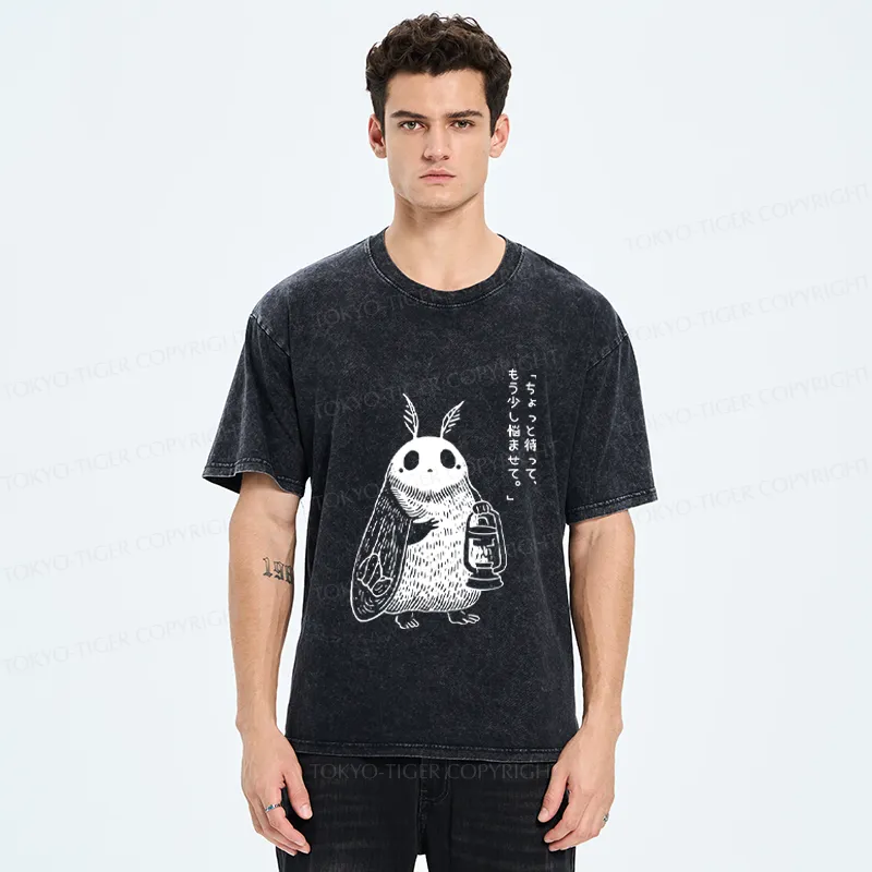 Tokyo-Tiger Moth of Overthinking Washed T-Shirt
