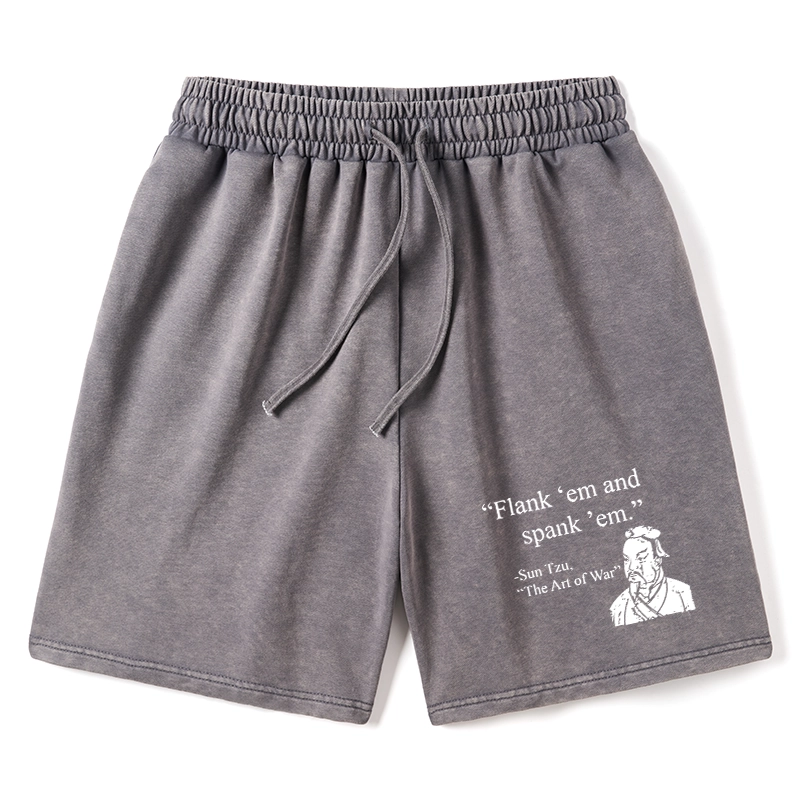Tokyo-Tiger The Art Of War Funny Washed Shorts