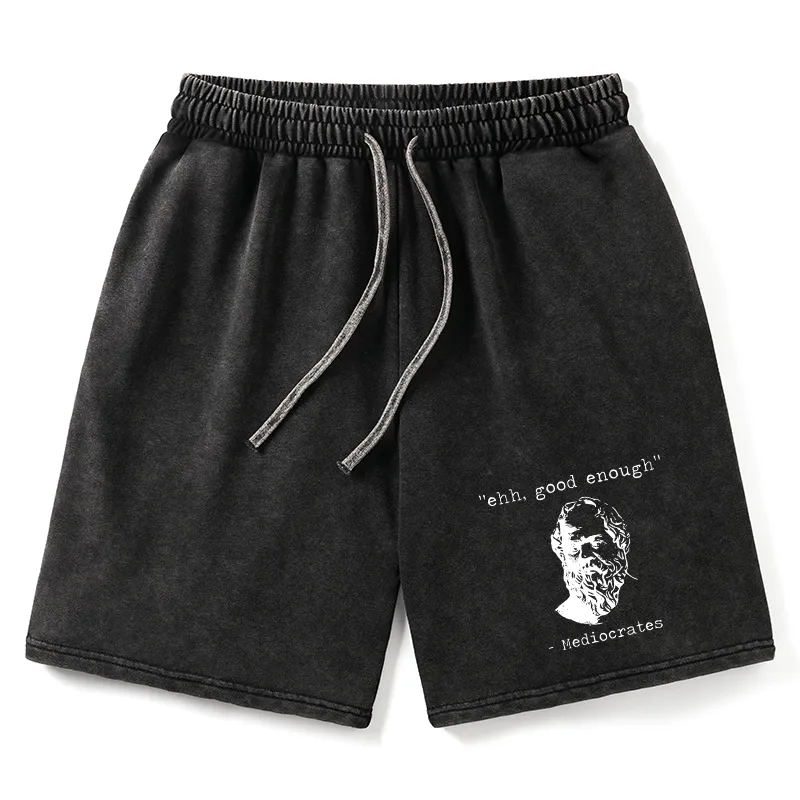 Tokyo-Tiger Mediocrates Meme Washed Shorts Shorts Sale