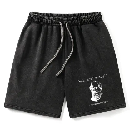 Tokyo-Tiger Mediocrates Meme Washed Shorts