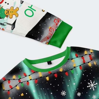 Tokyo-Tiger Oh Snap! The Dino's Holiday Concert Christmas Ugly Sweatshirt