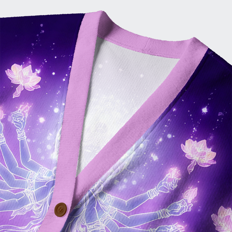 Tokyo-Tiger Thousand-Hand Lotus Bodhisattva Ugly Cardigan Sweater