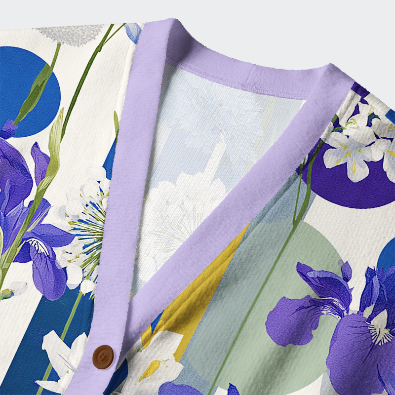 Tokyo-Tiger Canvas of Iris Ugly Cardigan Sweater