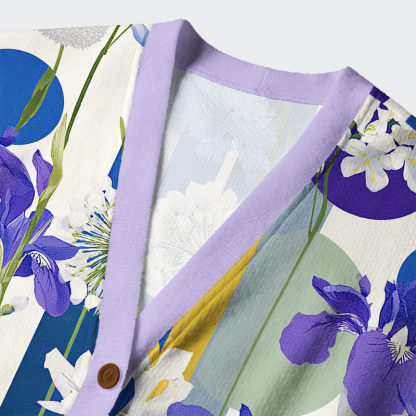 Tokyo-Tiger Canvas of Iris Ugly Cardigan Sweater