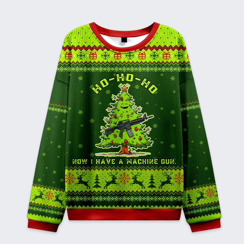 Tokyo-Tiger Ho Ho Ho,Now I Have a Sweater Christmas Ugly Sweatshirt