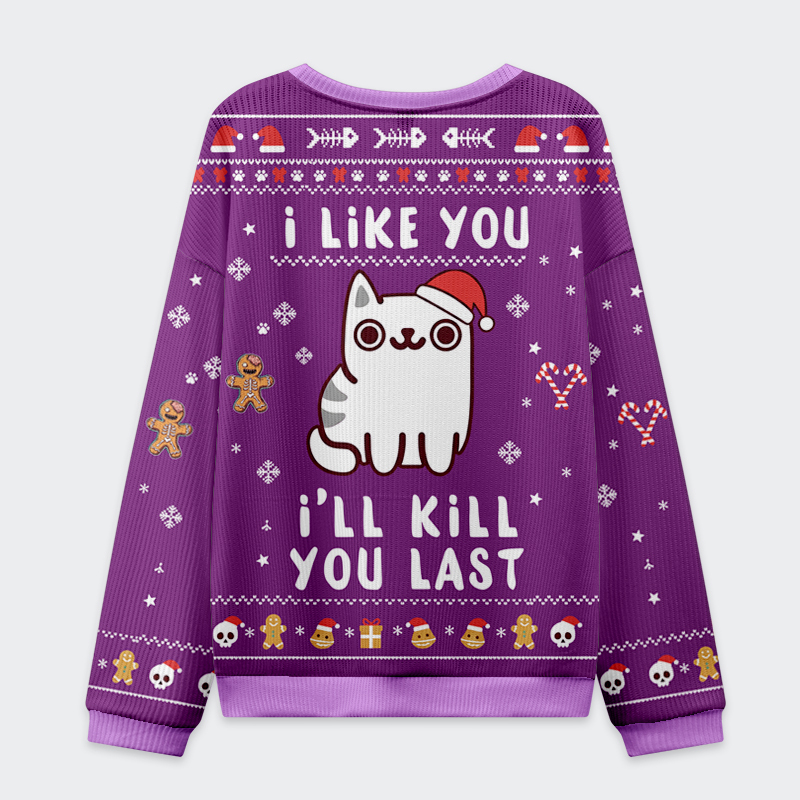 Tokyo-Tiger Cats And Humans Have A Love-hate Relationship Christmas Ugly Sweatshirt