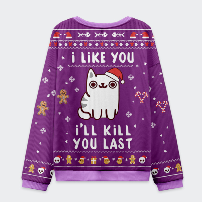 Tokyo-Tiger Cats And Humans Have A Love-hate Relationship Christmas Ugly Sweatshirt