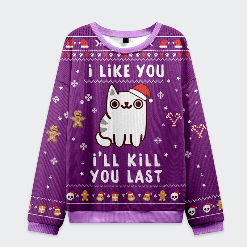 Tokyo-Tiger Cats And Humans Have A Love-hate Relationship Christmas Ugly Sweatshirt