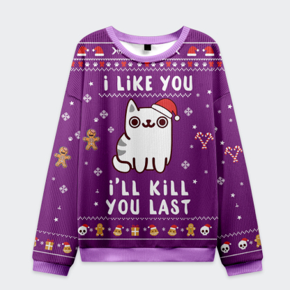 Tokyo-Tiger Cats And Humans Have A Love-hate Relationship Christmas Ugly Sweatshirt
