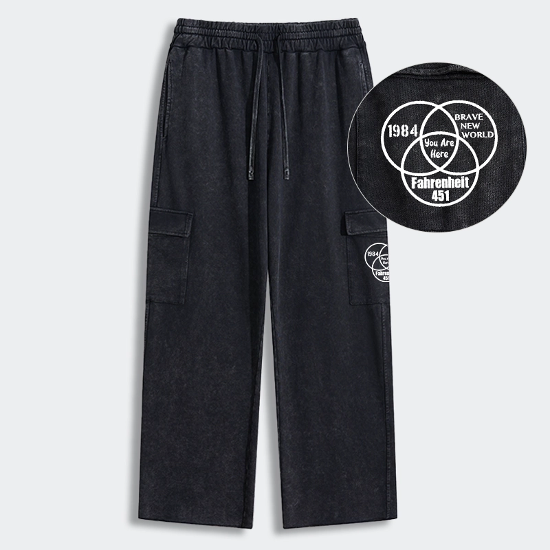 Tokyo-Tiger Multidimensional Thinking And Rebellion Washed Utility Sweatpants