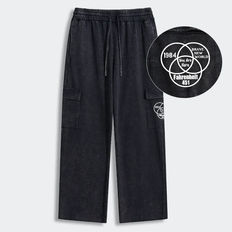 Tokyo-Tiger Multidimensional Thinking And Rebellion Washed Utility Sweatpants