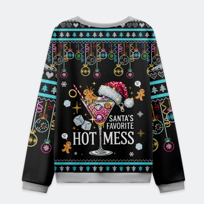 Tokyo-Tiger Santa’s Favorite Hot Mess Christmas Ugly Sweatshirt