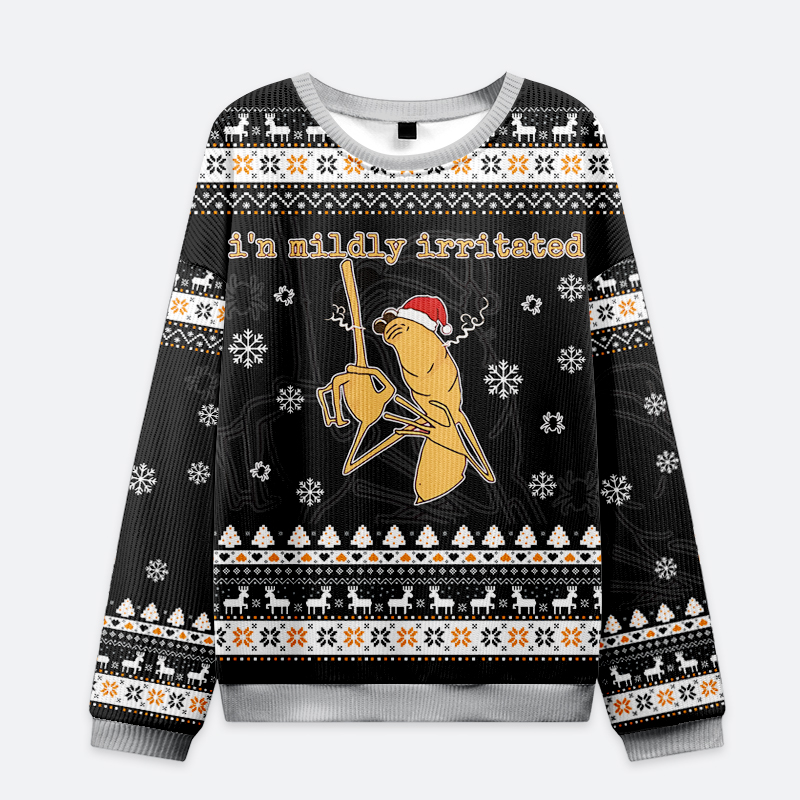 Tokyo-Tiger I’m Mildly Irritated Christmas Ugly Sweatshirt