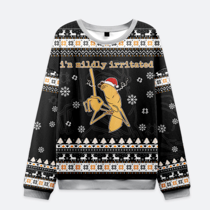 Tokyo-Tiger I’m Mildly Irritated Christmas Ugly Sweatshirt