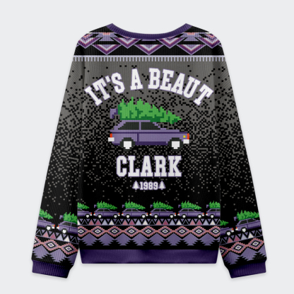 Tokyo-Tiger It’s A Beaut, Clark Christmas Ugly Sweatshirt