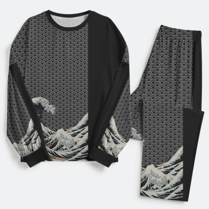 Tokyo-Tiger Half Of The Wave Family Pajama Sets